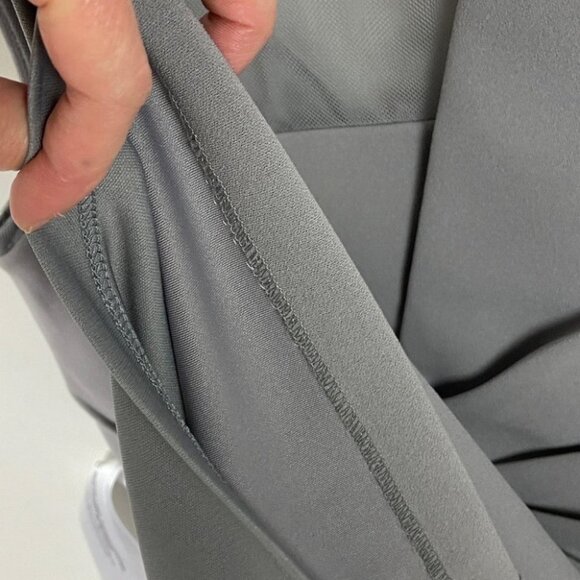 NWT Nordstrom JS Collection Silver Grey Illusion‎ Neckline Sheath Cocktail Dress - Picture 7 of 15